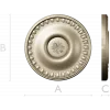 Classic Round Rosette STL for CNC Milling