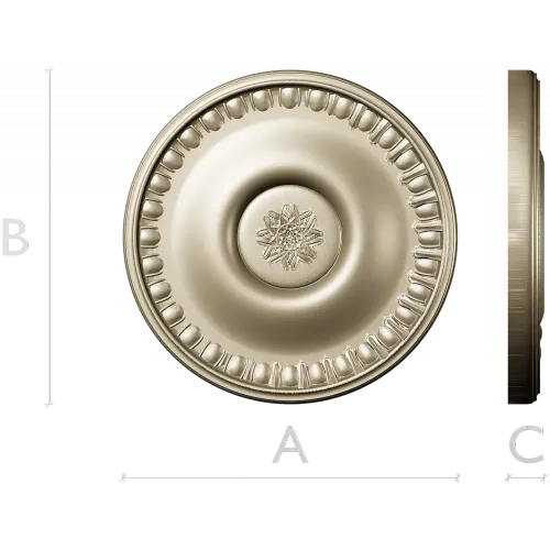 Classic Round Rosette STL for CNC Milling