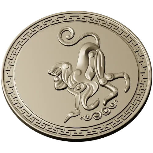 Aureate Monkey Rosette - STL 3D model for CNC milling