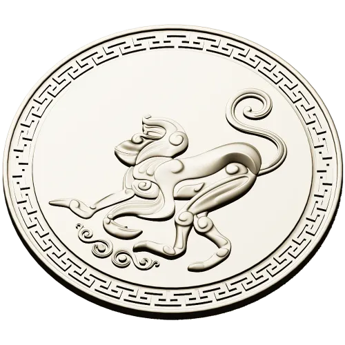 Aureate Monkey Rosette - STL 3D model for CNC milling