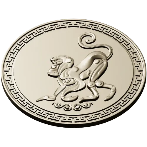 Aureate Monkey Rosette - STL 3D model for CNC milling