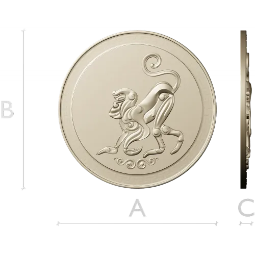 Aureate Monkey Rosette - STL 3D model for CNC milling