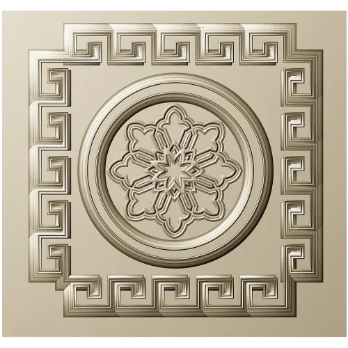 Athenian Rosette - STL 3D model for CNC routing