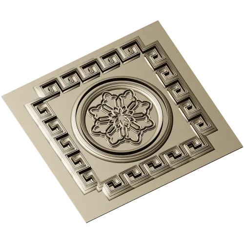 Athenian Rosette - STL 3D model for CNC routing