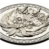 Розетка "Сирин" - круглый рельефный медальон STL для ЧПУ