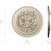 Розетка "Сирин" - круглый рельефный медальон STL для ЧПУ