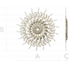 Sunburst Acanthus Rosette STL