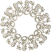 Ornamental Filigree Rosette STL for CNC