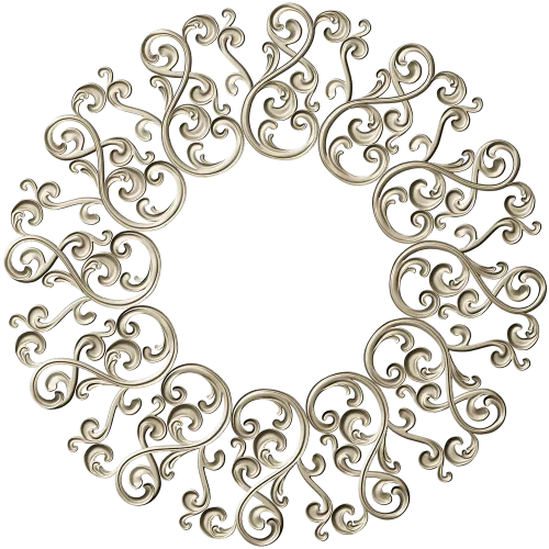 Ornamental Filigree Rosette STL for CNC