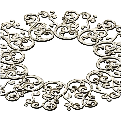 Ornamental Filigree Rosette STL for CNC