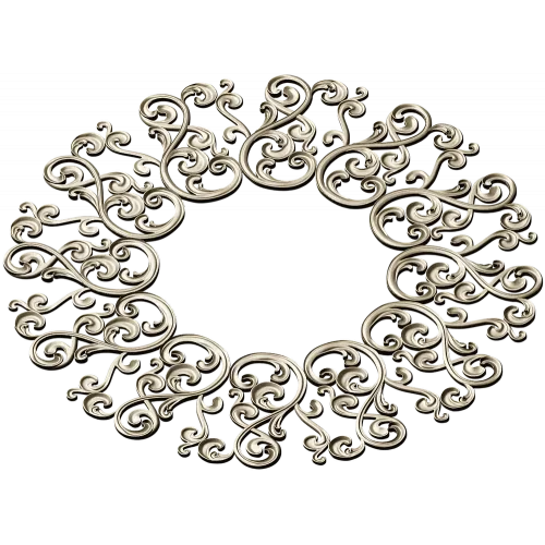Ornamental Filigree Rosette STL for CNC