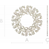 Ornamental Filigree Rosette STL for CNC