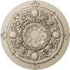 Regal Floral Rosette - ornate STL 3D model for CNC milling