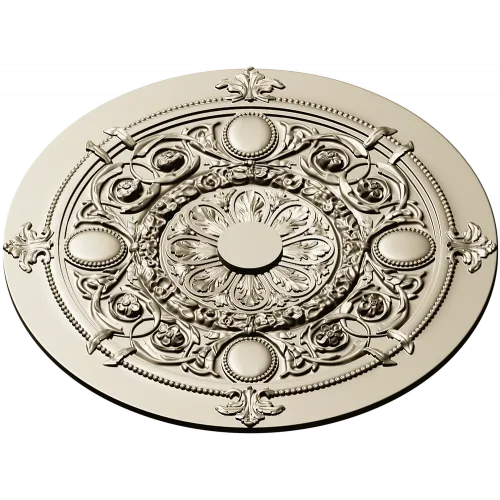 Regal Floral Rosette - ornate STL 3D model for CNC milling