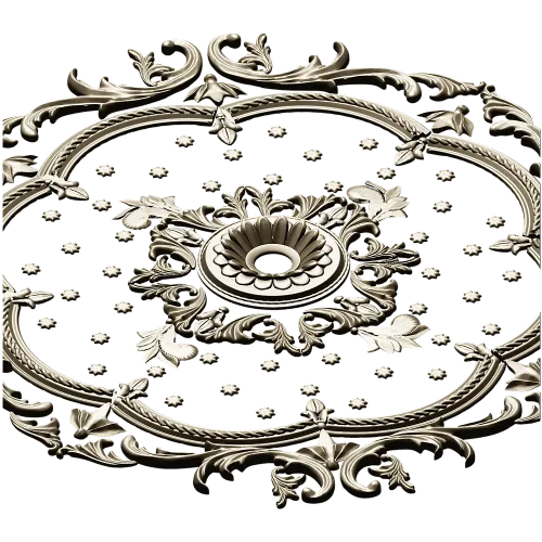 Классический круглый медальон для фрезеровки - stl модель