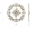 Классический круглый медальон для фрезеровки - stl модель