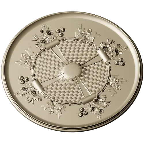 Decorative Round Rosette STL for CNC Milling