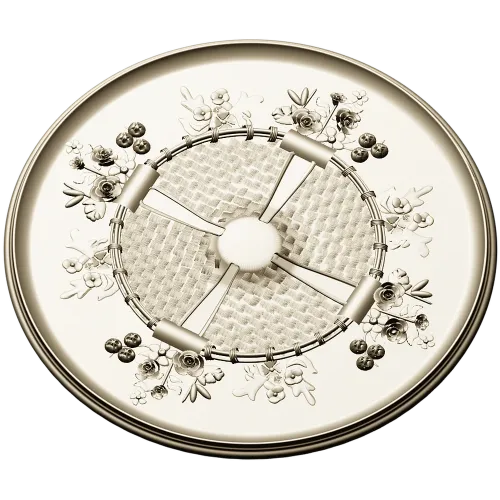 Decorative Round Rosette STL for CNC Milling