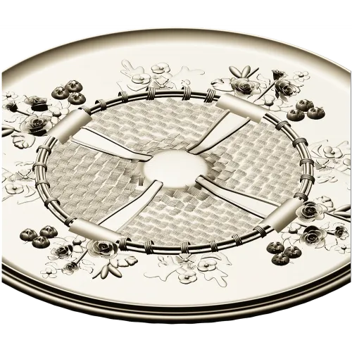 Decorative Round Rosette STL for CNC Milling