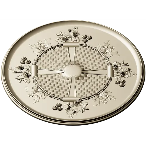 Decorative Round Rosette STL for CNC Milling