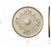 Decorative Round Rosette STL for CNC Milling