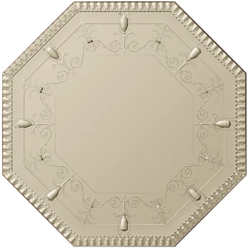 Octagonal Decorative Rosette - STL 3D Model for CNC