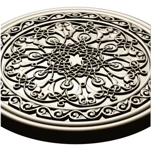 Орнаментальная круглая розетка - 3D STL для фрезеровки
