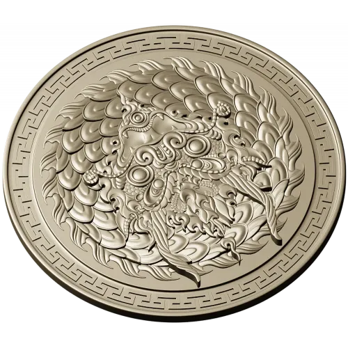 Imperial Dragon Medallion - high-relief STL for CNC