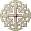 Gothic Fleur Rosette - STL 3D model for CNC carving