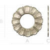 Sunburst Rosette - STL 3D model for CNC milling