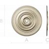 Classic Concentric Rosette STL for CNC