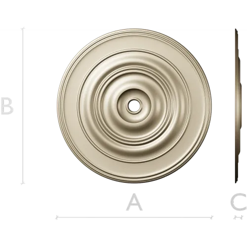 Classic Concentric Rosette STL for CNC