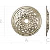 Винтажная круглая розетка - 3D модель STL для ЧПУ