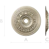 Классическая потолочная розетка - 3D STL для ЧПУ