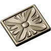 Square Floral Rosette STL for CNC Routing