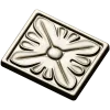 Square Floral Rosette STL for CNC Routing