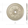 Ceiling Rosette STL - Classical Sunburst Medallion