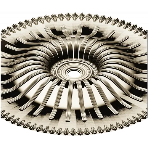 Sunray Rosette - STL 3D Model for CNC