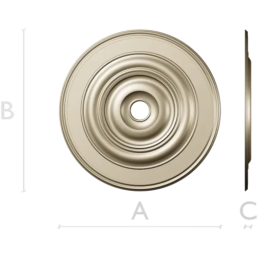 Classic Concentric Rosette STL for CNC