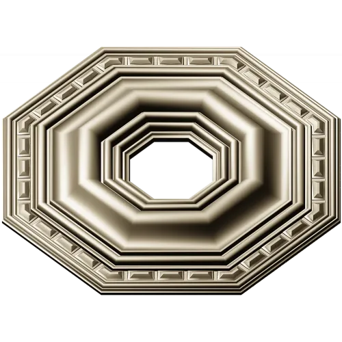 Octagonal Stepped Rosette STL for CNC