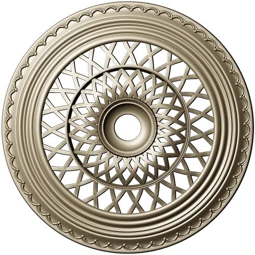 Lattice Sun Rosette - STL 3D model for CNC carving