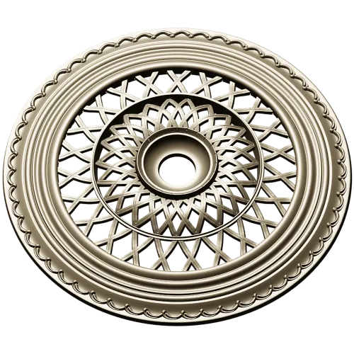 Lattice Sun Rosette - STL 3D model for CNC carving