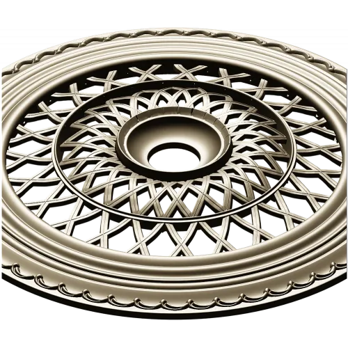 Lattice Sun Rosette - STL 3D model for CNC carving