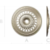 Lattice Sun Rosette - STL 3D model for CNC carving