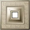 Square Meander Rosette STL for CNC