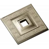 Square Meander Rosette STL for CNC