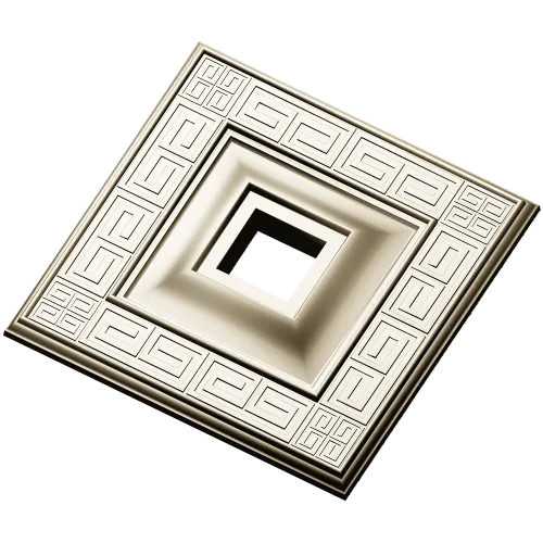 Square Meander Rosette STL for CNC