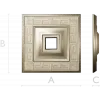 Square Meander Rosette STL for CNC