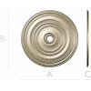 Classical Concentric Rosette - STL 3D model for CNC routing
