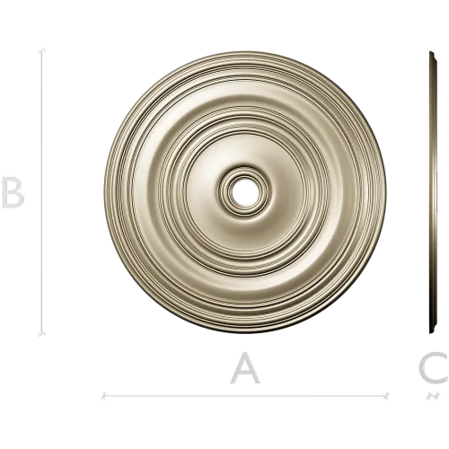 Classical Concentric Rosette - STL 3D model for CNC routing